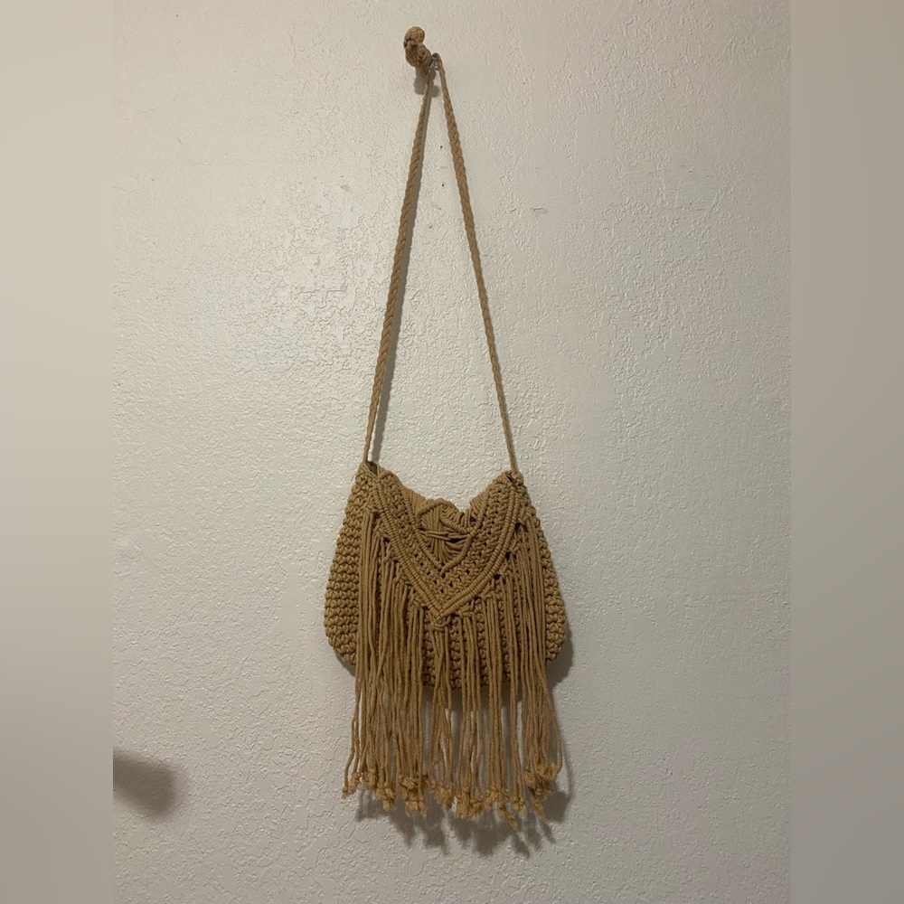 Crochet satchel